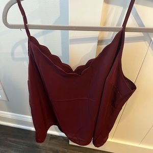 Express maroon cami. XL. New w tags